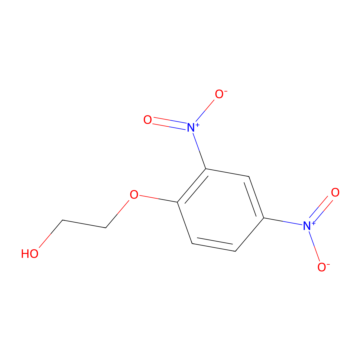 2-(2,4-Dinitrophenoxy)ethanol molecular structure, CAS 2831-60-9