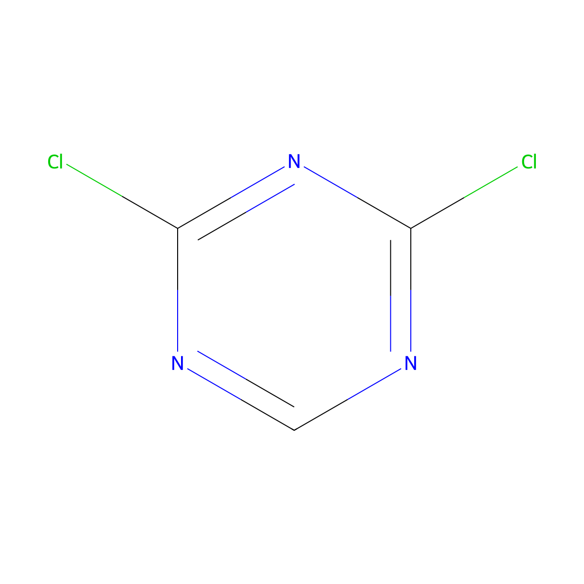 2,4-Dichloro-1,3,5-triazine molecular structure, CAS 2831-66-5