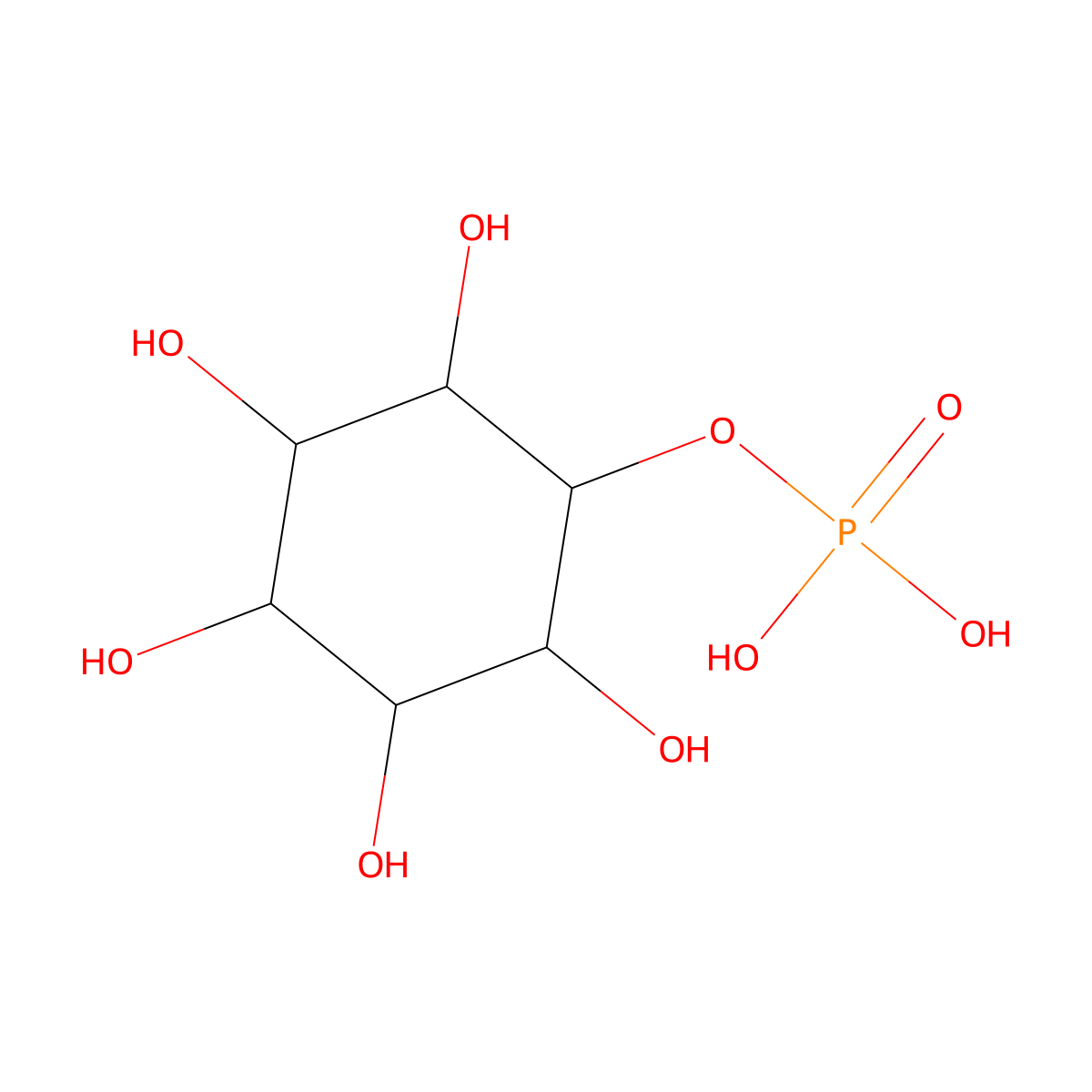 myo-Inositol-1-phosphate molecular structure, CAS 2831-74-5