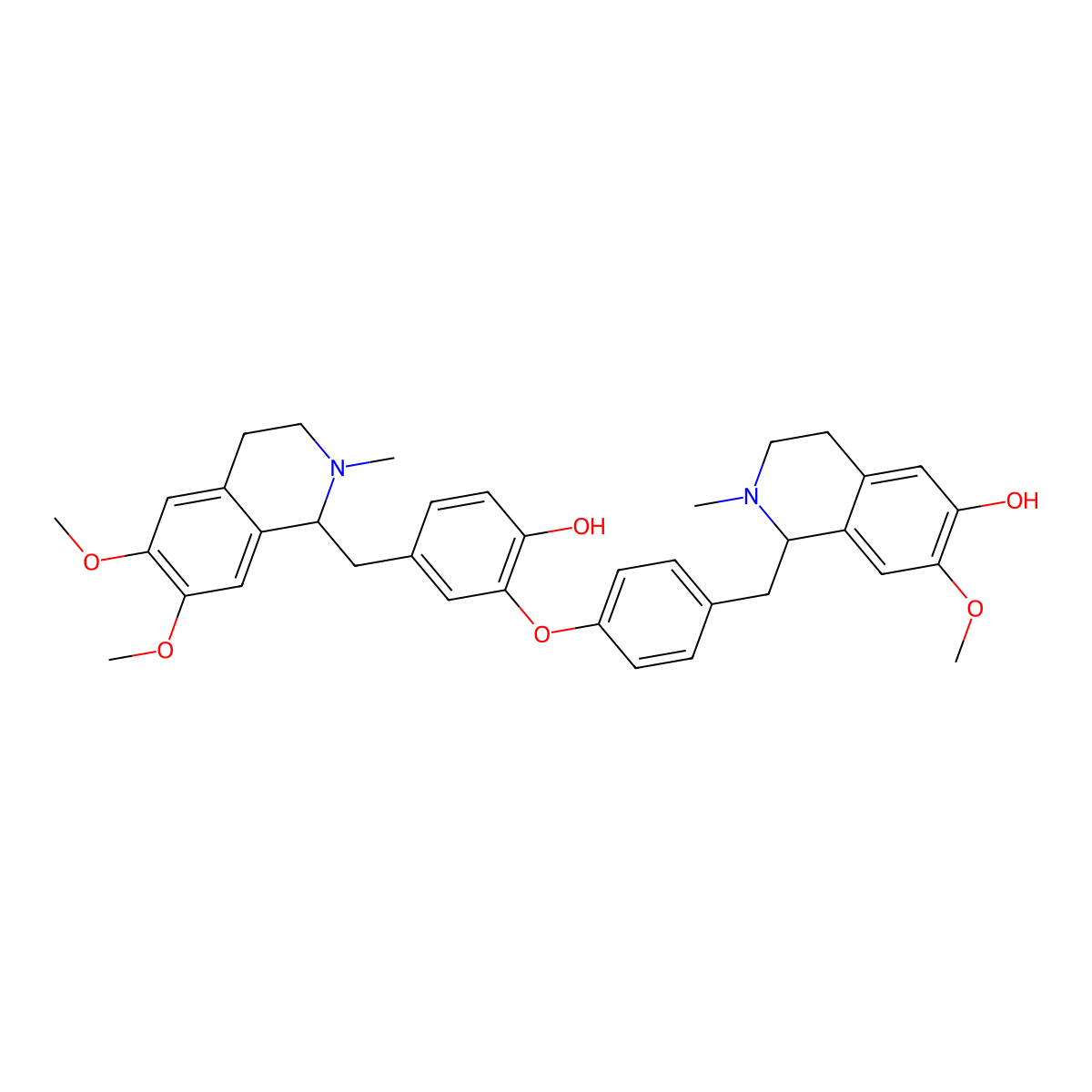 Daurinoline molecular structure, CAS 2831-75-6