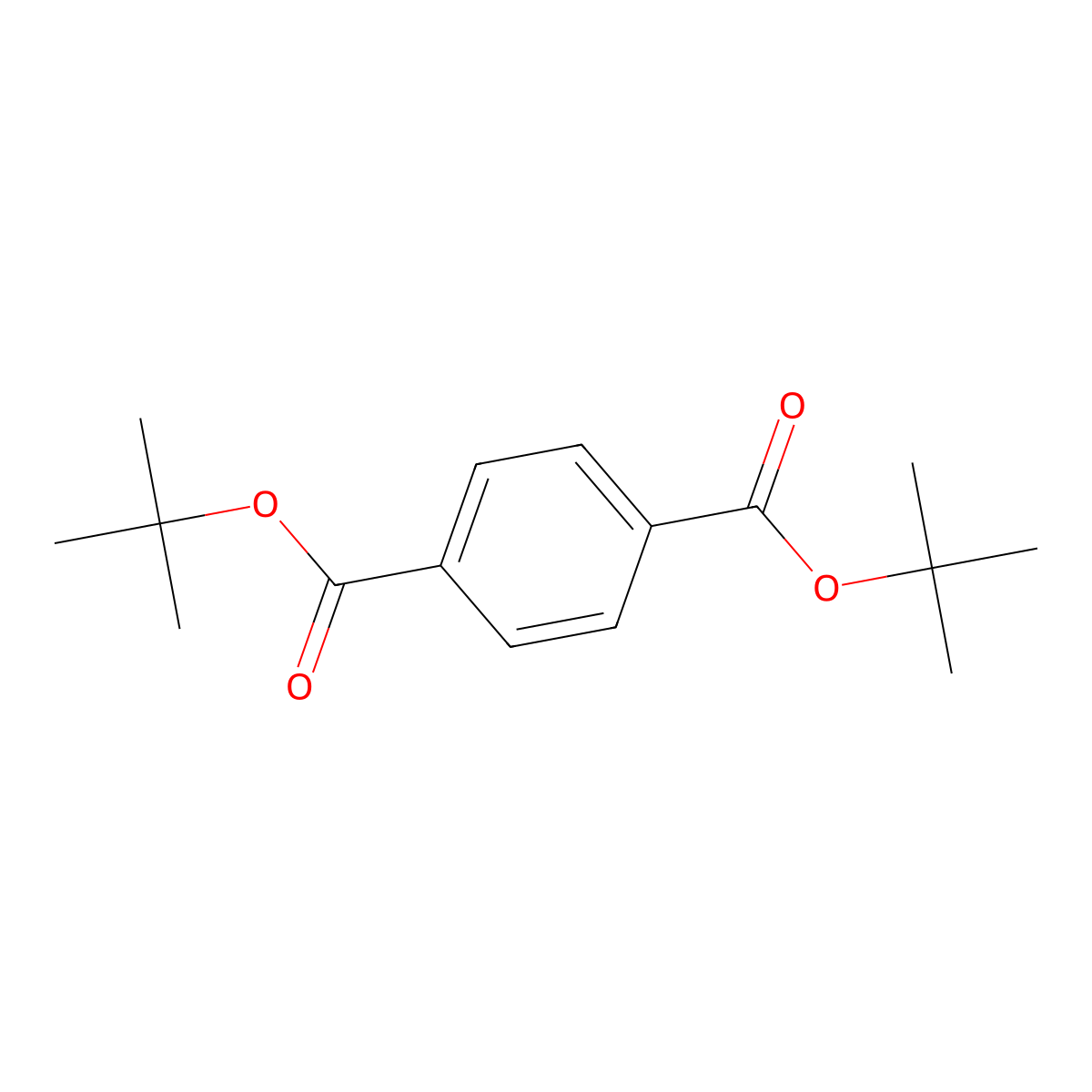 Di-t-butyl terephthalate molecular structure, CAS 28313-42-0