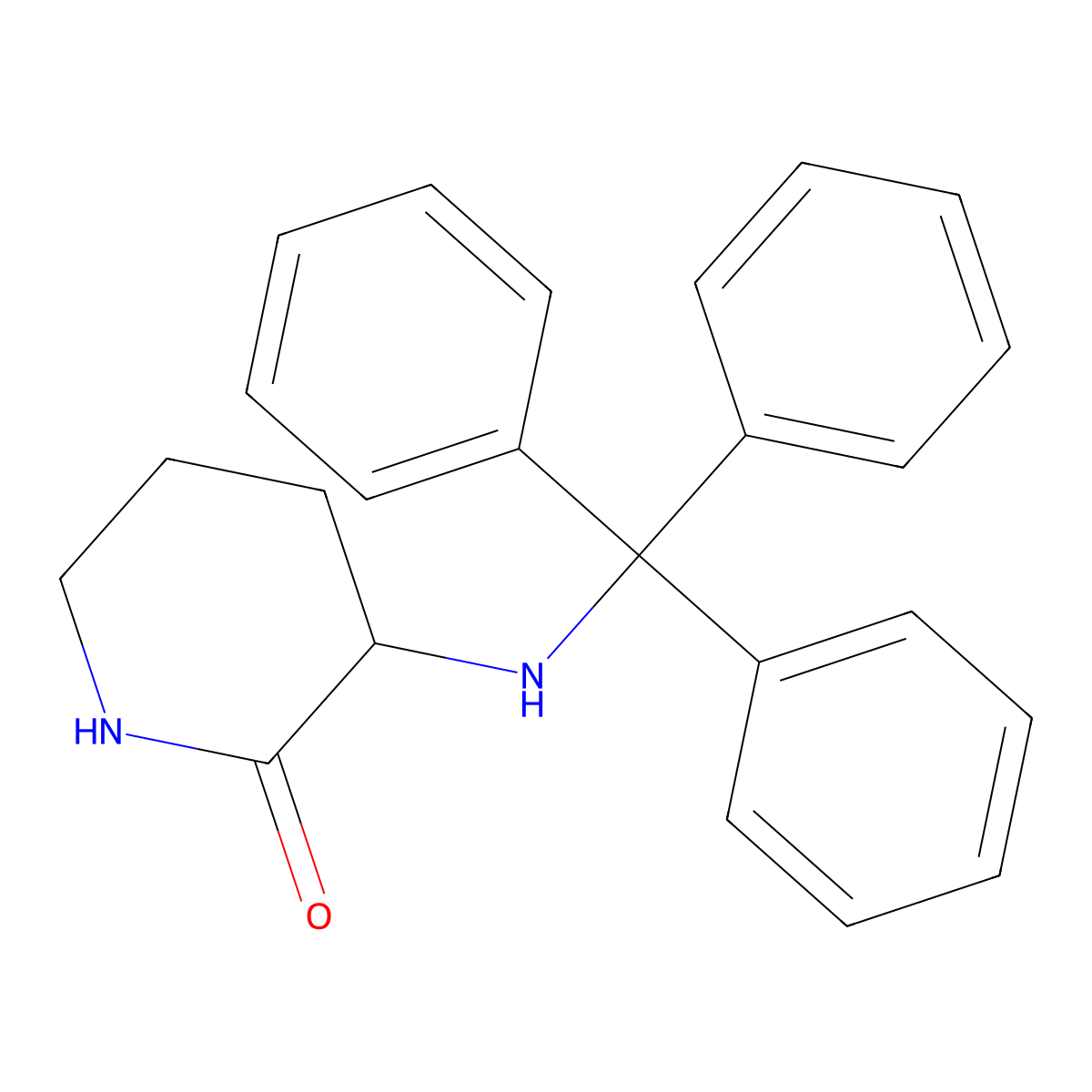 (R)-3-(Tritylamino)piperidin-2-one molecular structure, CAS 2831364-05-5