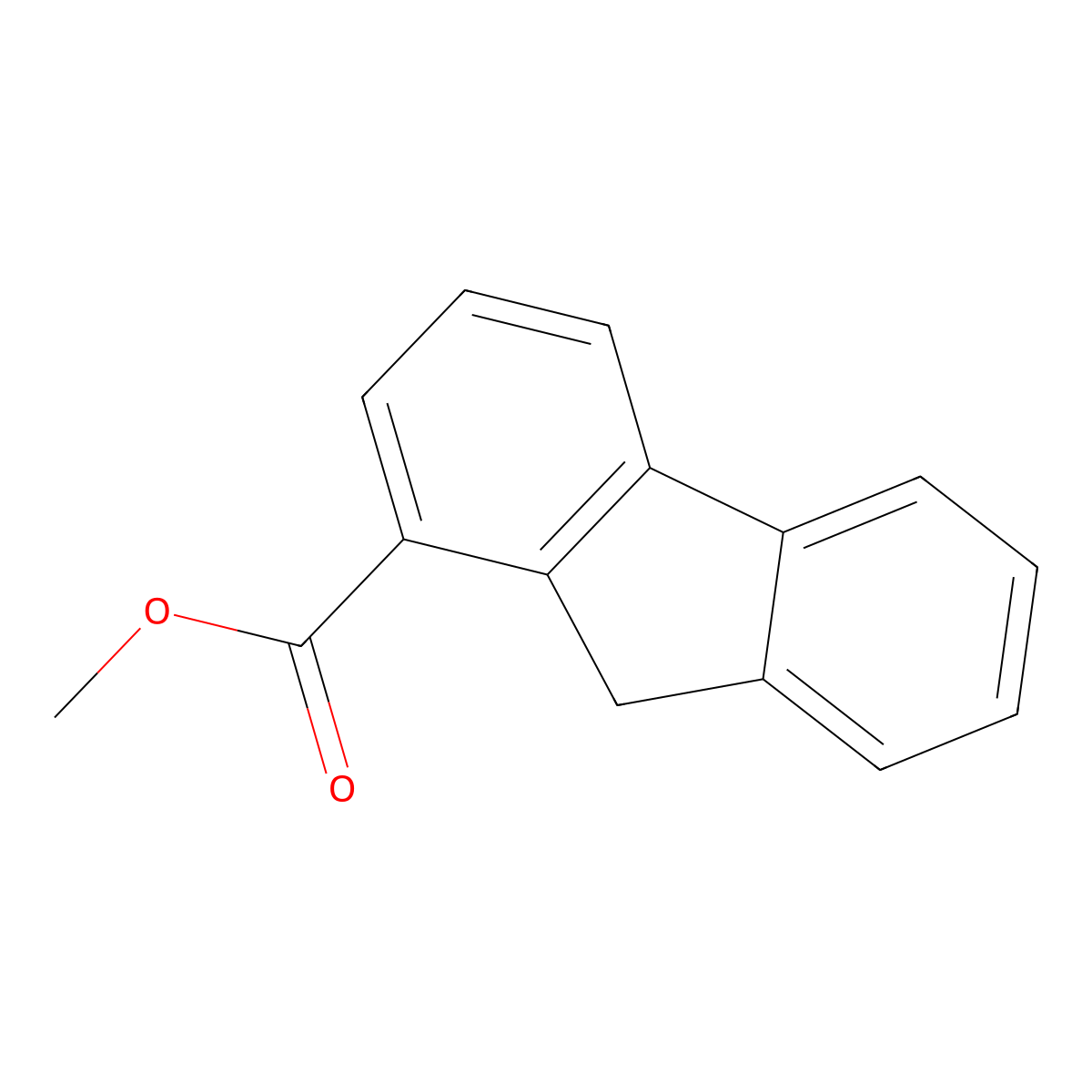 Methyl 9h-fluorene-1-carboxylate molecular structure, CAS 28314-01-4