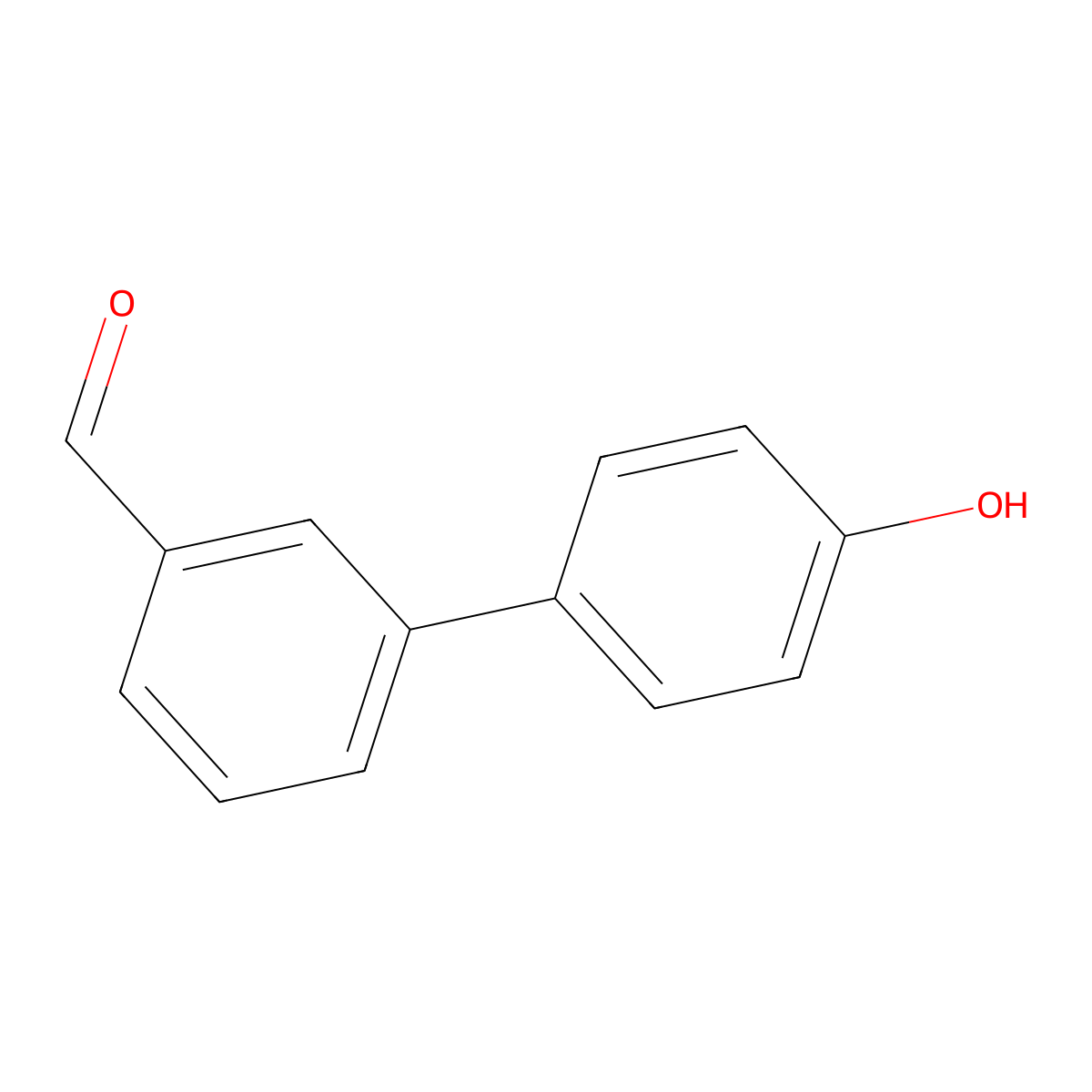 4-(3-Formylphenyl)phenol molecular structure, CAS 283147-95-5