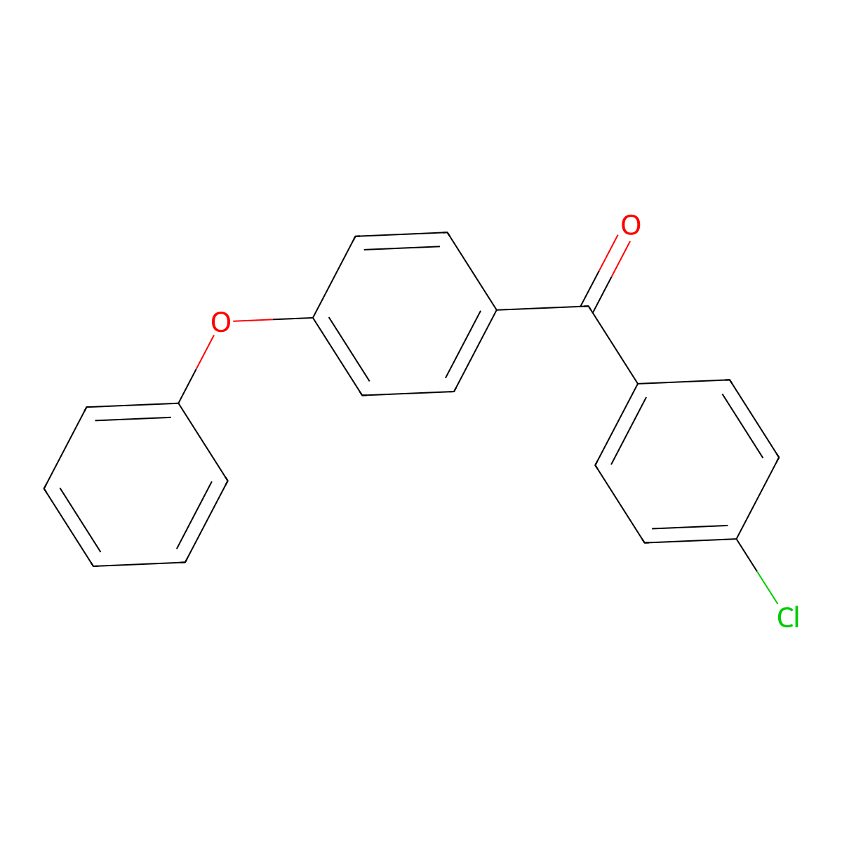 (4-Chlorophenyl)(4-phenoxyphenyl)methanone molecular structure, CAS 28315-73-3