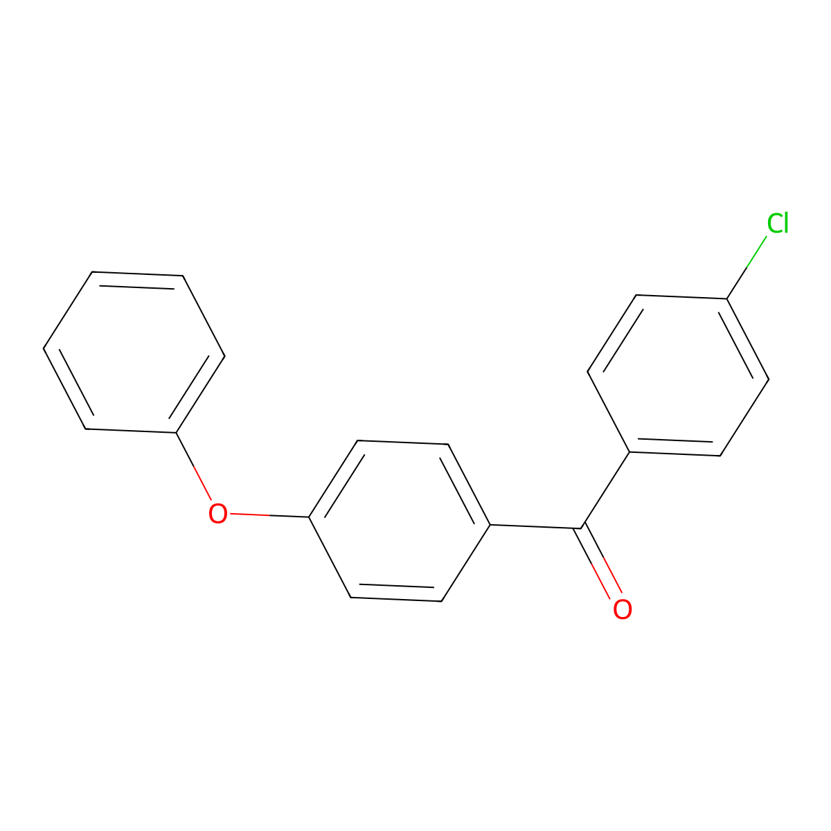 (4-Chlorophenyl)(4-phenoxyphenyl)methanone molecular structure, CAS 28315-73-3