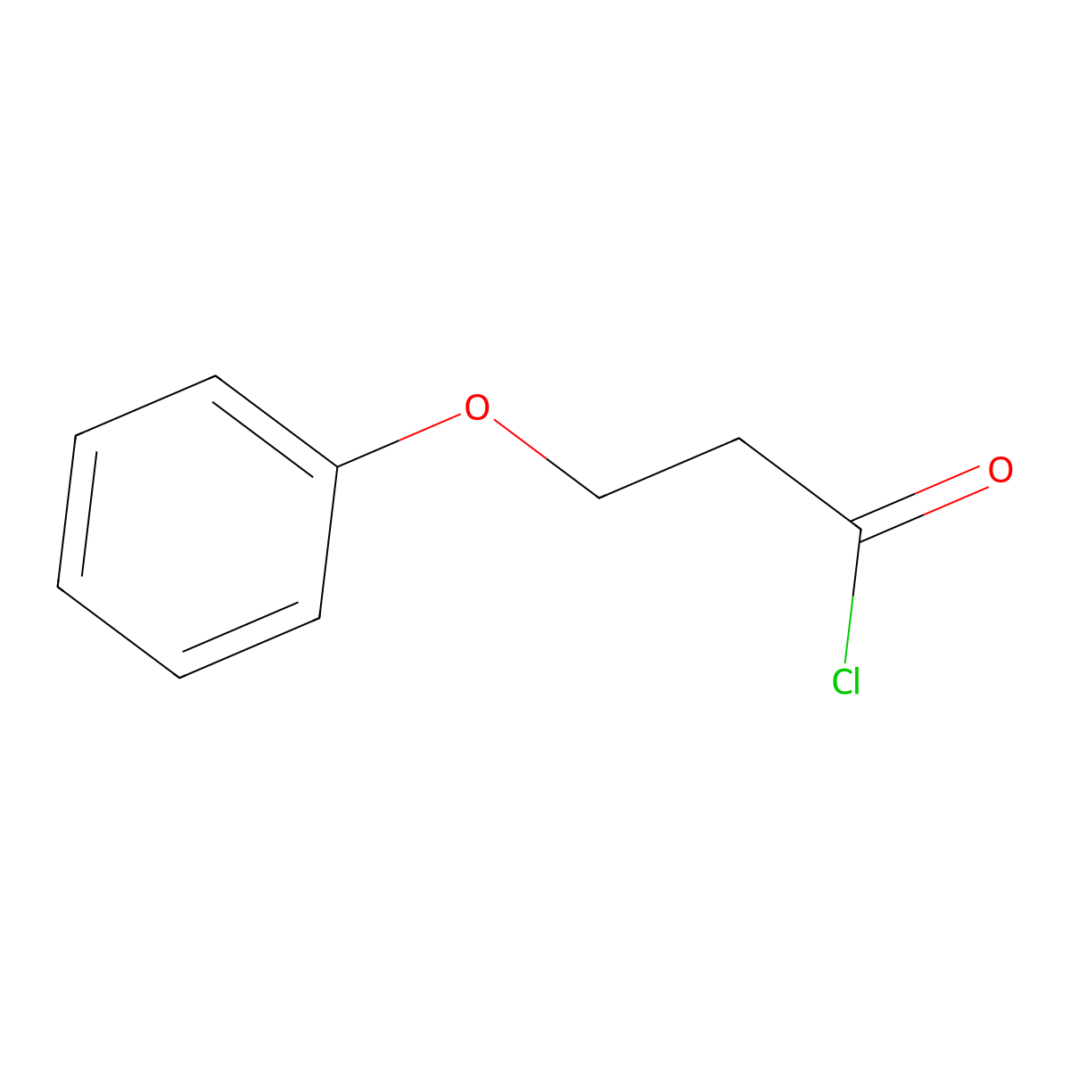 3-Phenoxypropionyl chloride molecular structure, CAS 28317-96-6