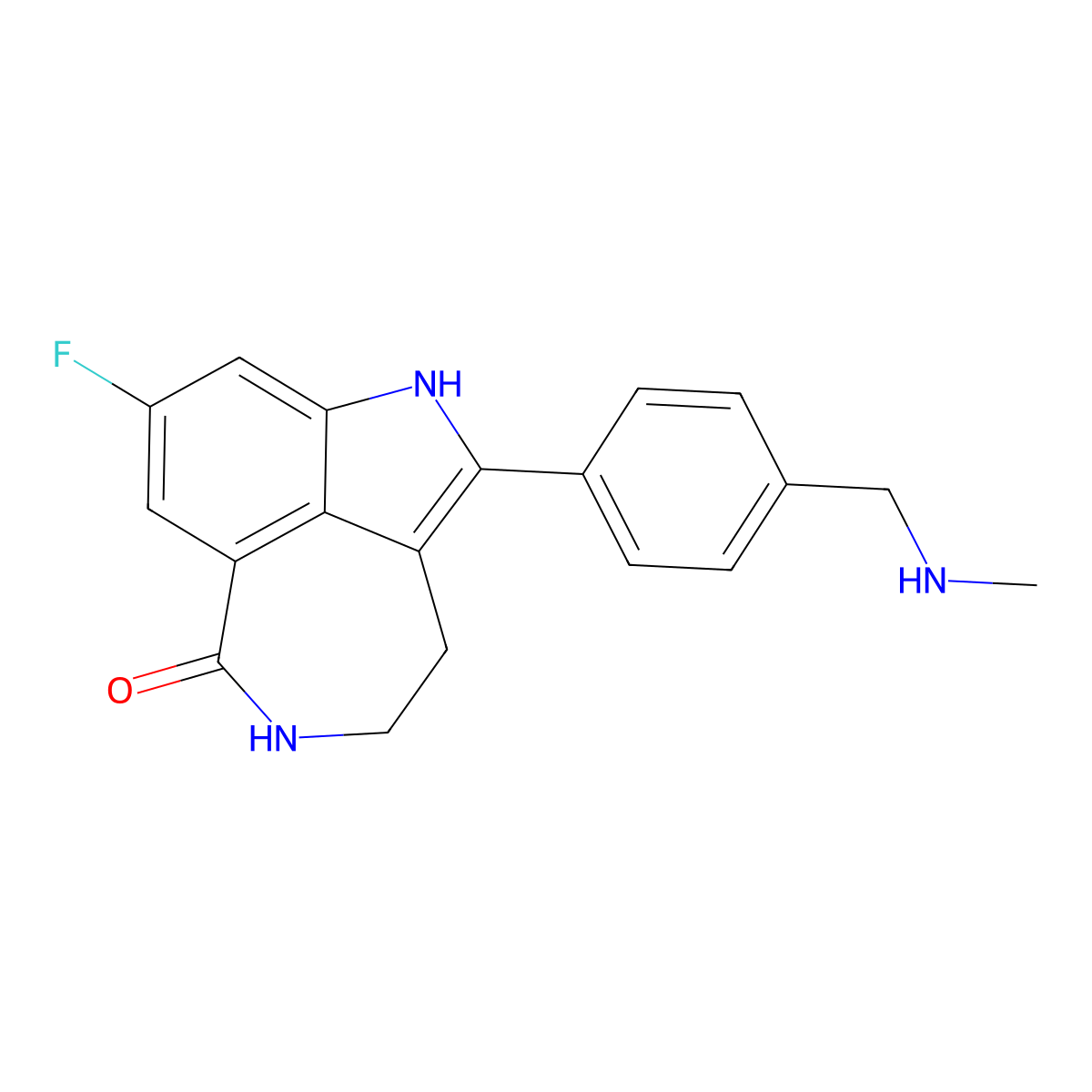 Rucaparib molecular structure, CAS 283173-50-2