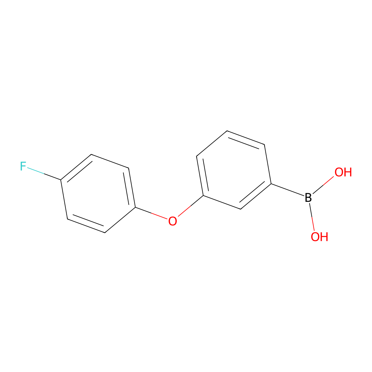 3-(4-Fluorophenoxy)phenylboronic acid molecular structure, CAS 283173-82-0