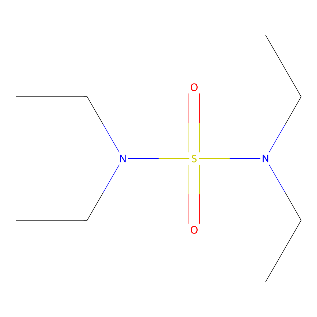 N,N,N',N'-Tetraethylsulfamide molecular structure, CAS 2832-49-7
