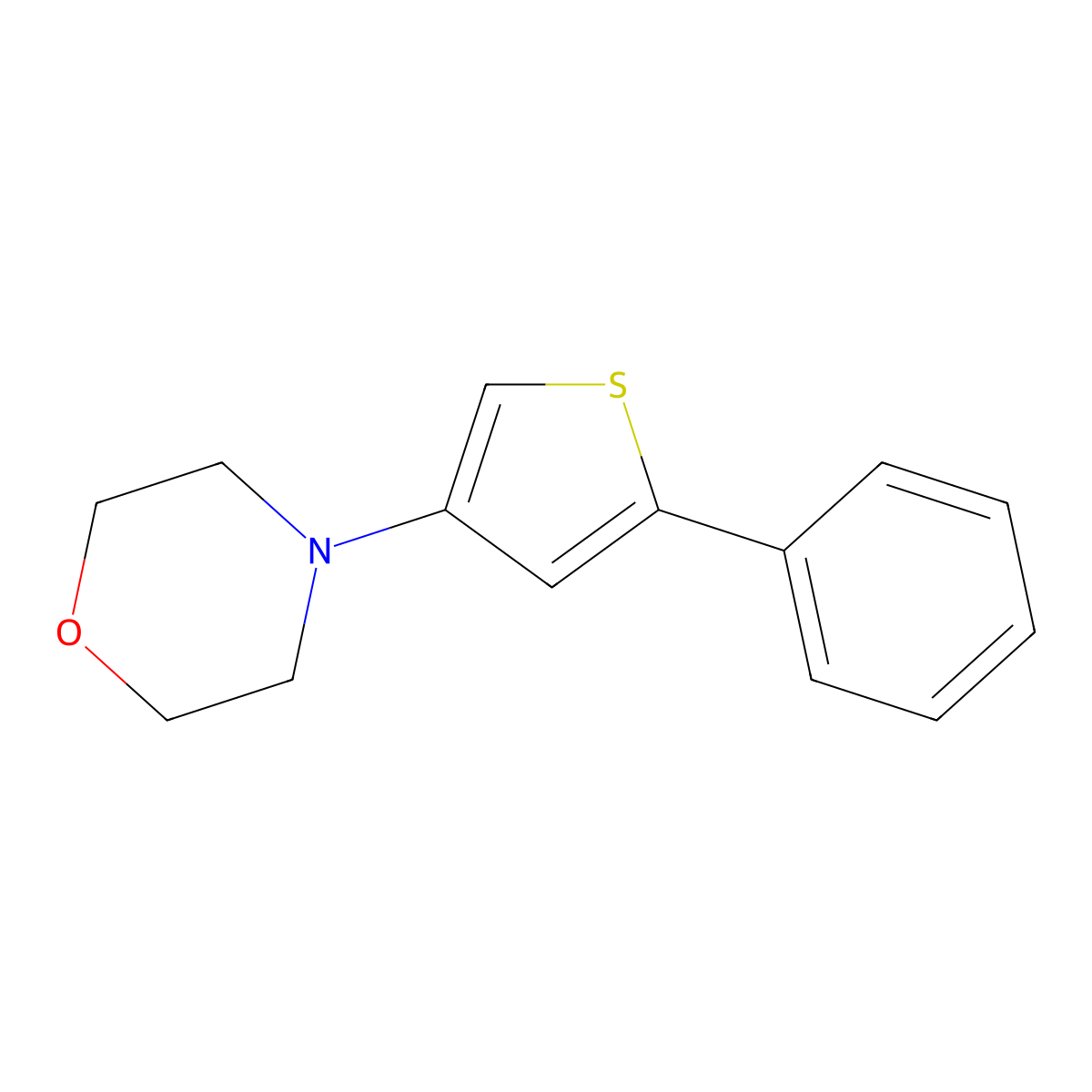 4-(5-Phenylthiophen-3-yl)morpholine molecular structure, CAS 2832-97-5
