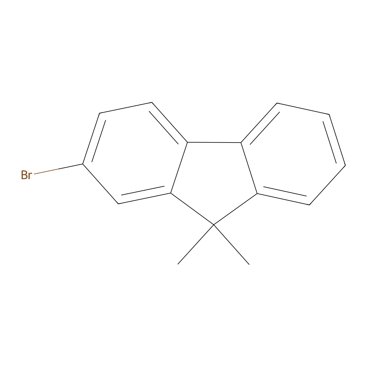 2-Bromo-9,9-dimethylfluorene molecular structure, CAS 28320-31-2