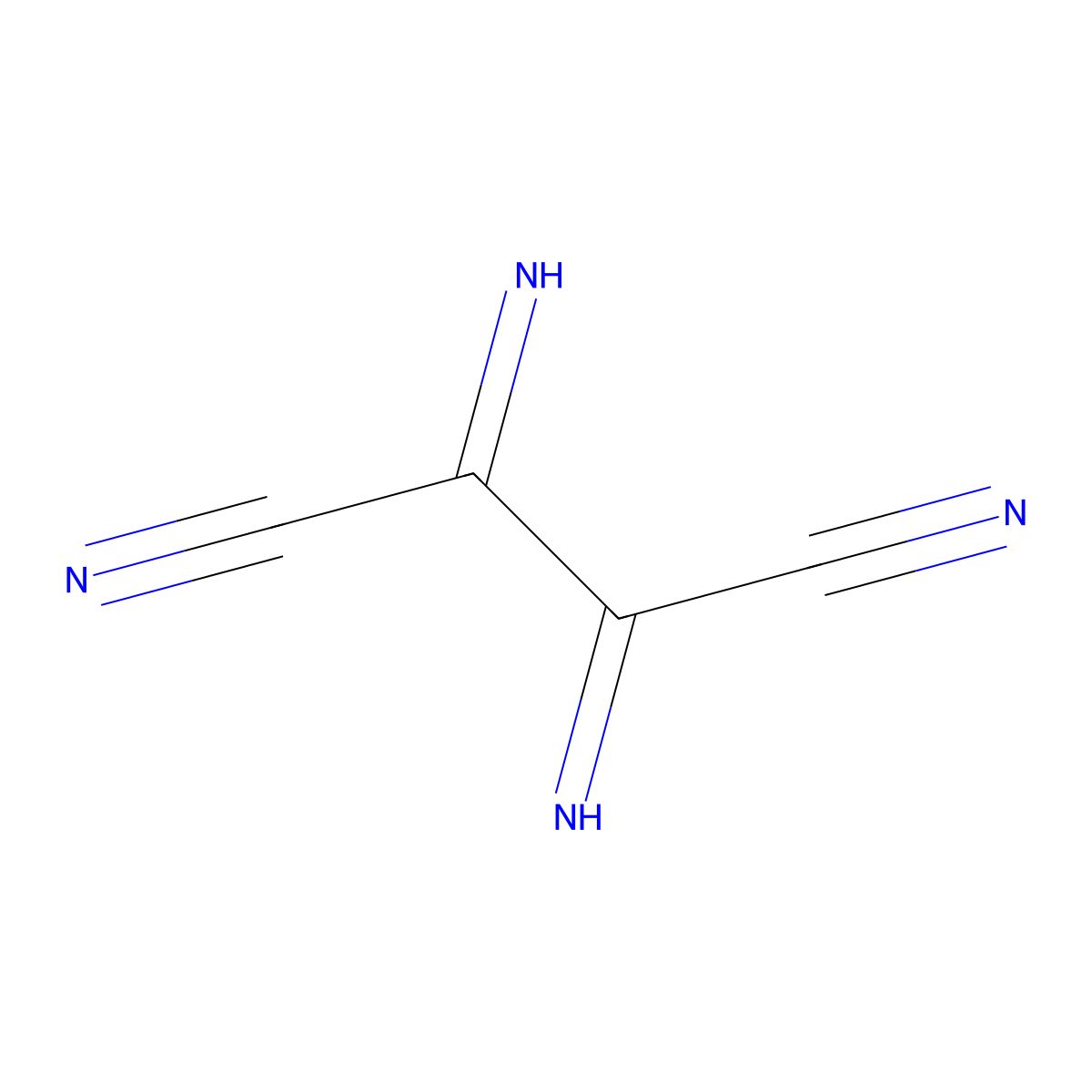 2,3-Diiminobutanedinitrile molecular structure, CAS 28321-79-1