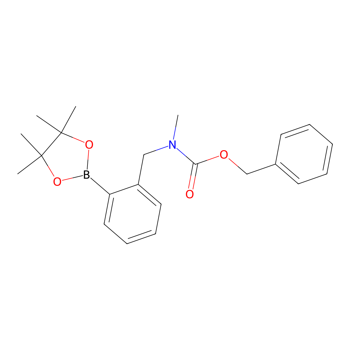benzyl N-methyl-N-{[2-(4,4,5,5-tetramethyl-1,3,2-dioxaborolan-2-yl)phenyl]methyl}carbamate molecular structure, CAS 2832101-79-6