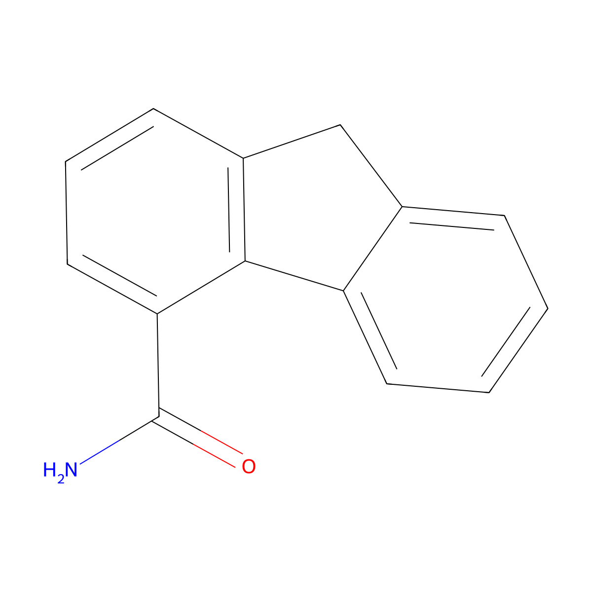 9h-Fluorene-4-carboxamide molecular structure, CAS 28322-01-2