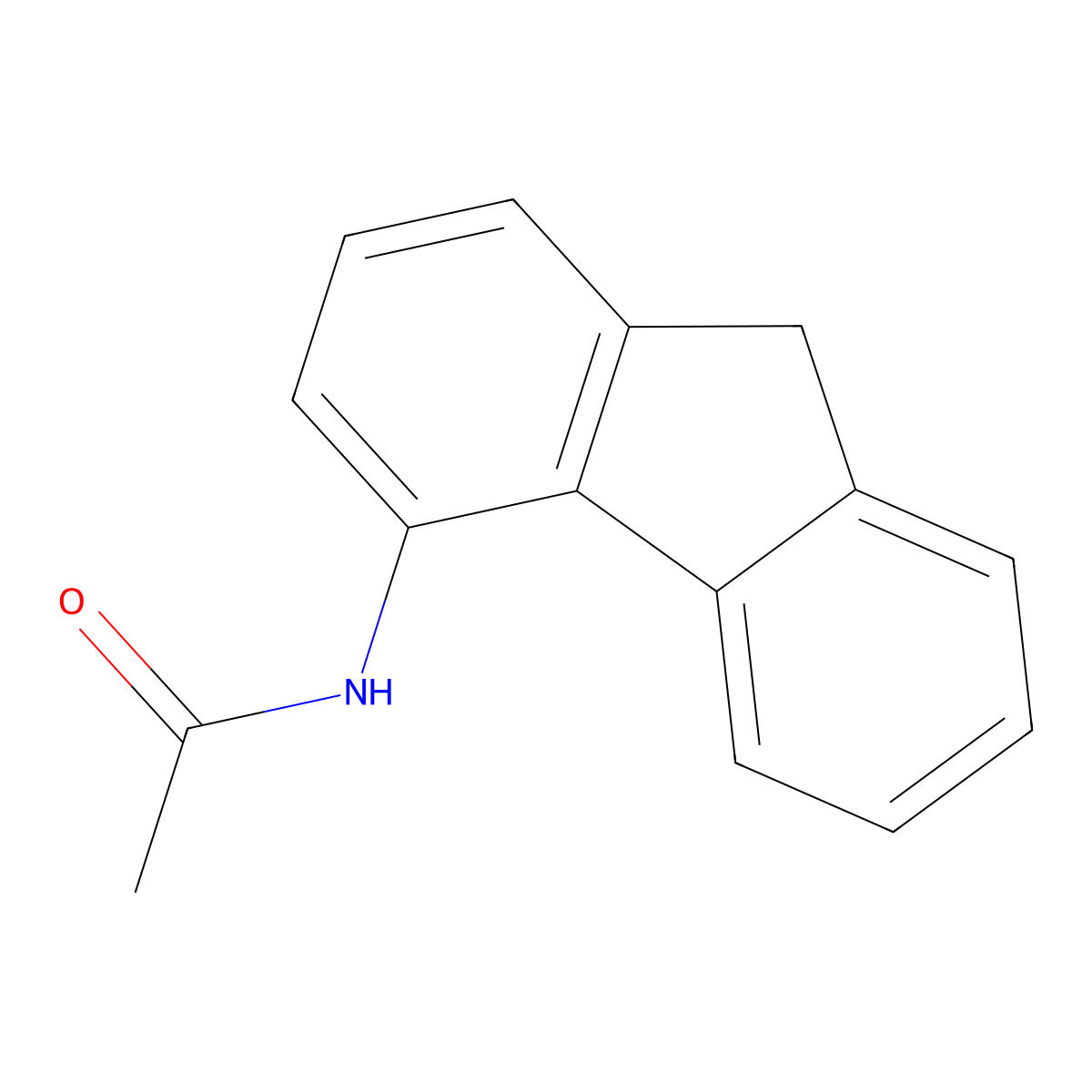 4-Acetylaminofluorene molecular structure, CAS 28322-02-3