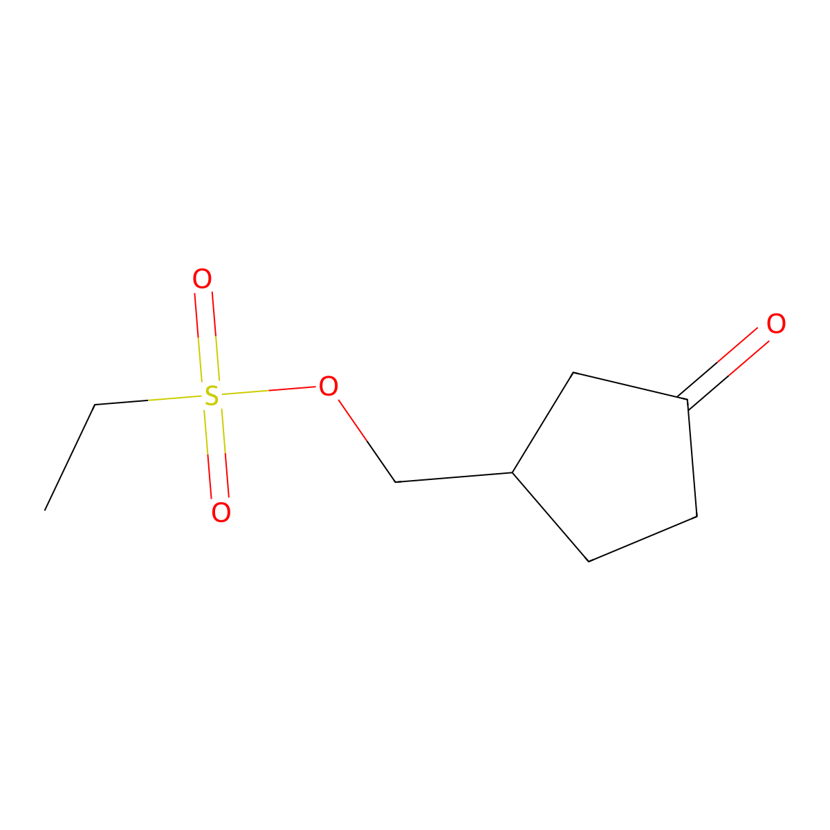 [(1S)-3-oxocyclopentyl]methyl ethanesulfonate molecular structure, CAS 2832230-69-8