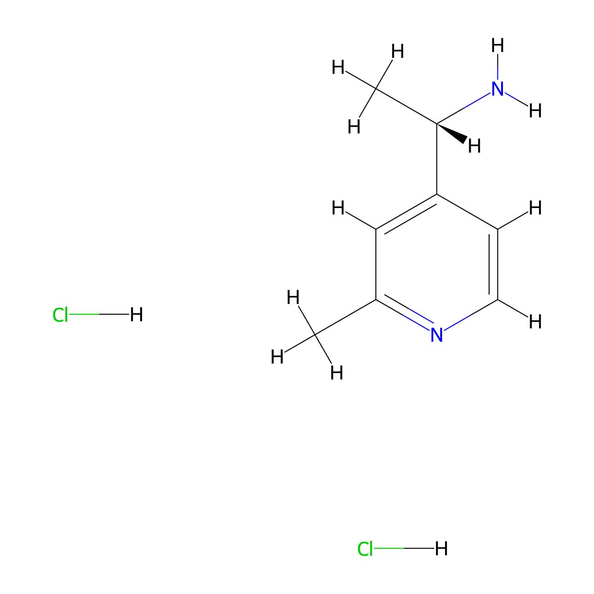 (1S)-1-(2-methyl-4-pyridinyl)ethanamine;dihydrochloride molecular structure, CAS 2832248-28-7