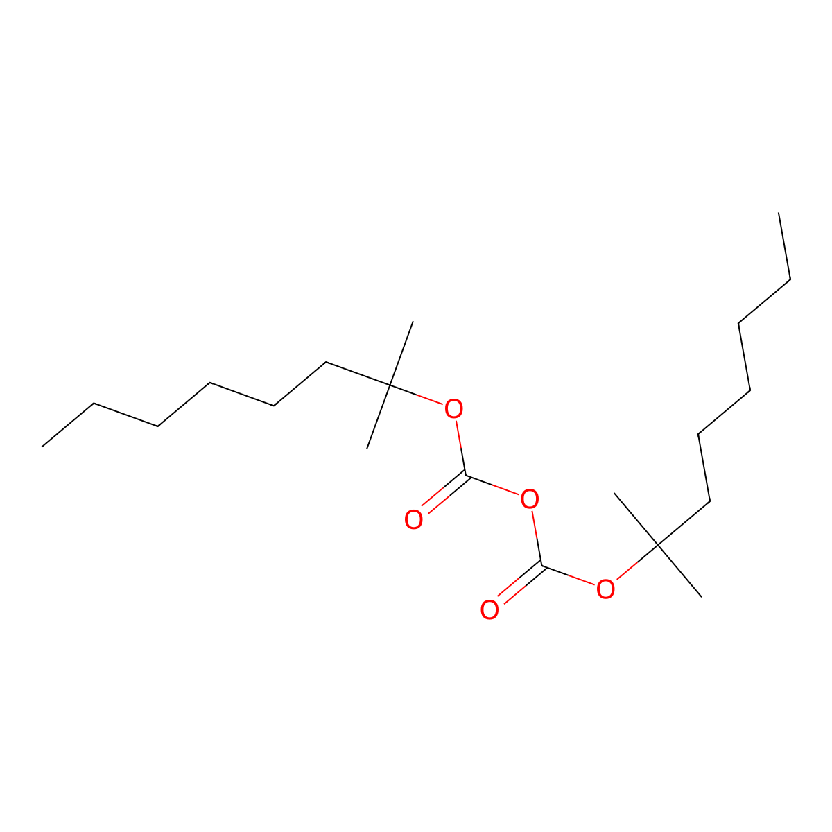 Bis(2-methyl-2-octyl) Dicarbonate molecular structure, CAS 2832446-74-7