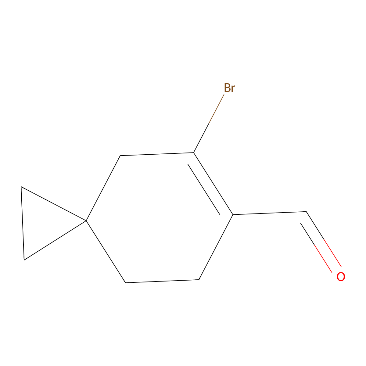 5-Bromospiro[2.5]oct-5-ene-6-carbaldehyde molecular structure, CAS 2832471-73-3