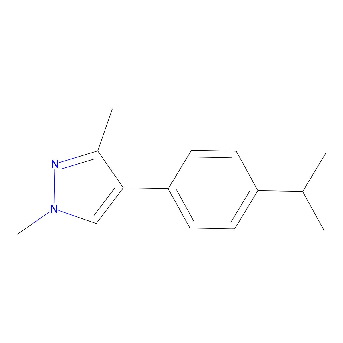 1,3-Dimethyl-4-[4-(1-methylethyl)phenyl]-1H-pyrazole molecular structure, CAS 2832680-08-5