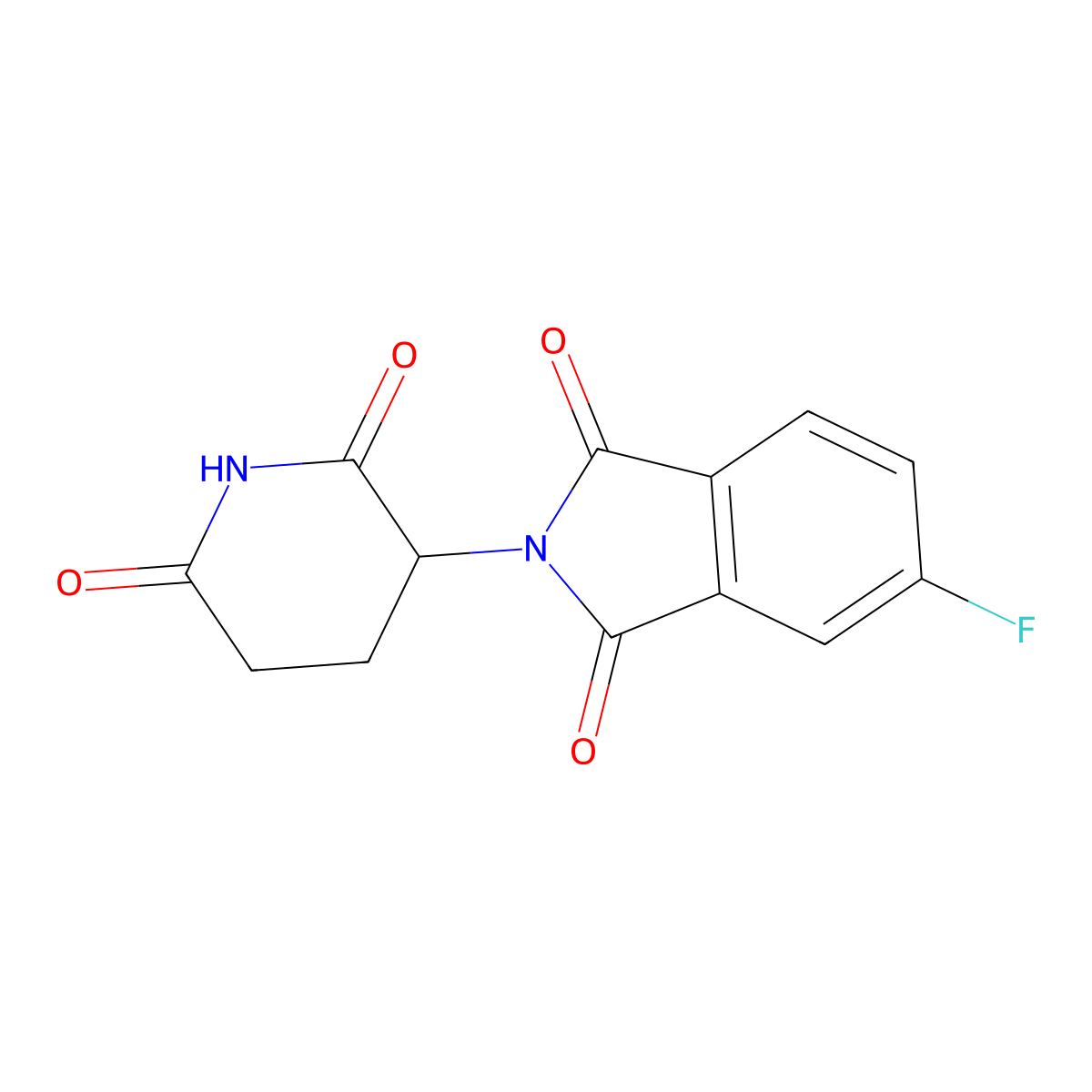 (S)-2-(2,6-Dioxopiperidin-3-yl)-5-fluoroisoindoline-1,3-dione molecular structure, CAS 2832711-51-8