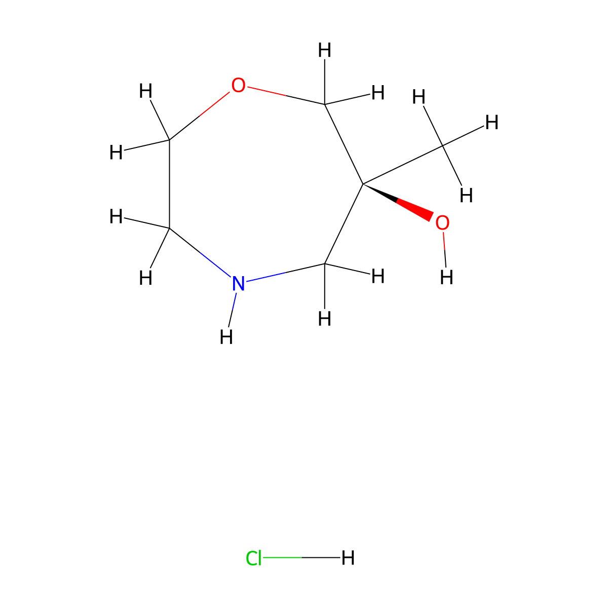 (S)-6-Methyl-1,4-oxazepan-6-ol Hydrochloride molecular structure, CAS 2832734-19-5