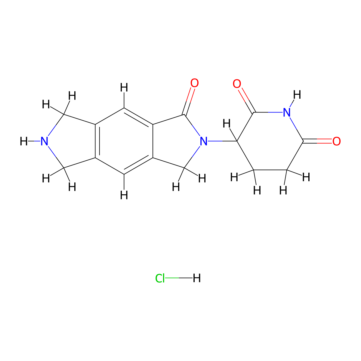 3-(1-oxo-3,5,6,7-tetrahydropyrrolo[3,4-f]isoindol-2(1H)-yl)piperidine-2,6-dione hydrochloride molecular structure, CAS 2832871-34-6