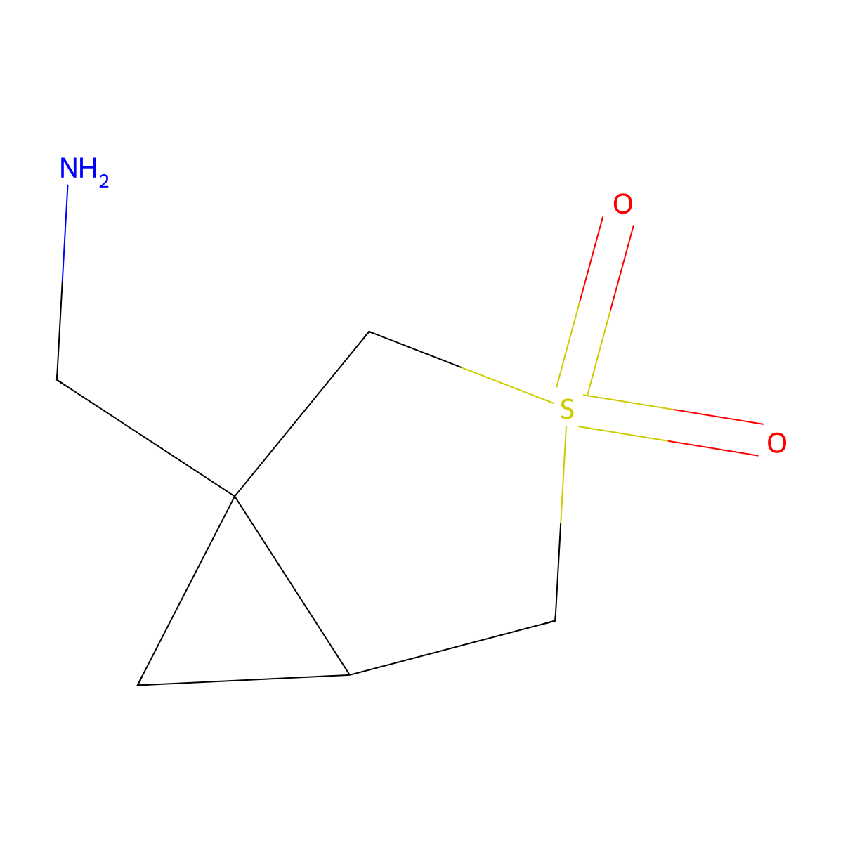 rac-(1R,5S)-1-(aminomethyl)-3lambda6-thiabicyclo[3.1.0]hexane-3,3-dione molecular structure, CAS 2832886-85-6