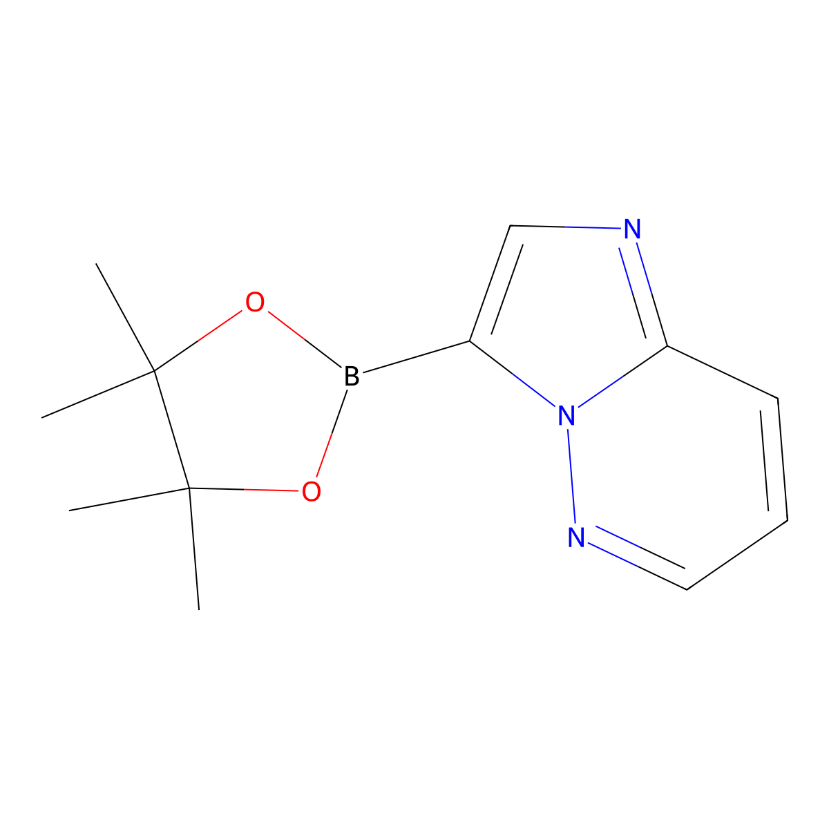 3-(4,4,5,5-Tetramethyl-1,3,2-dioxaborolan-2-yl)imidazo(1,2-b)pyridazine molecular structure, CAS 2832910-03-7