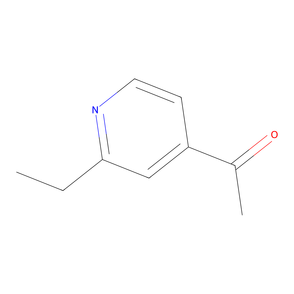 1-(2-Ethylpyridin-4-yl)ethanone molecular structure, CAS 2833-47-8