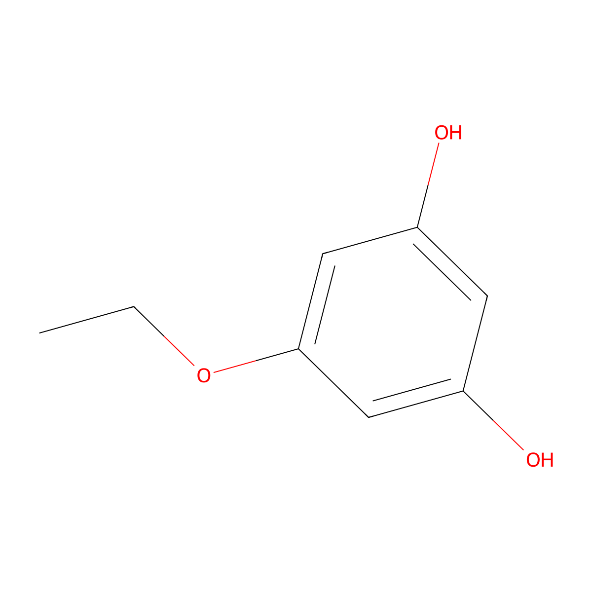 1,3-Benzenediol, 5-ethoxy- molecular structure, CAS 28334-98-7