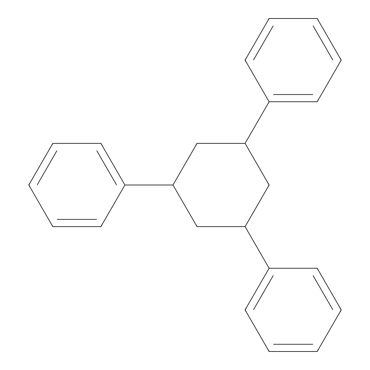 1,3,5-Triphenylcyclohexane molecular structure, CAS 28336-57-4