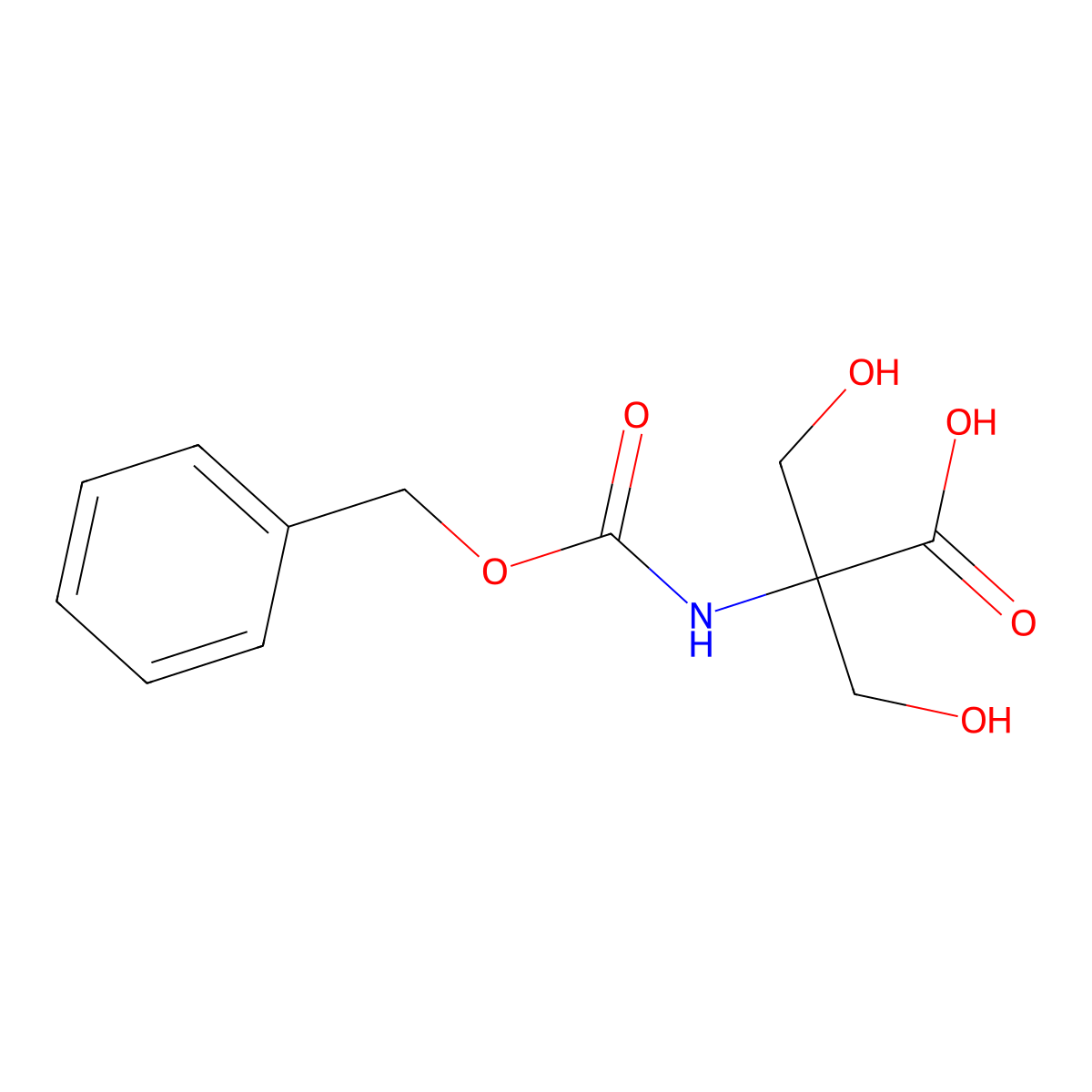 N-[(Benzyloxy)carbonyl]-2-(hydroxymethyl)serine molecular structure, CAS 28336-88-1