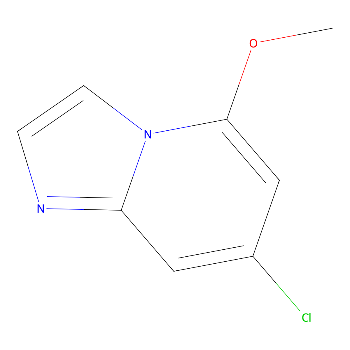 7-Chloro-5-methoxyimidazo[1,2-A]pyridine molecular structure, CAS 2833707-87-0