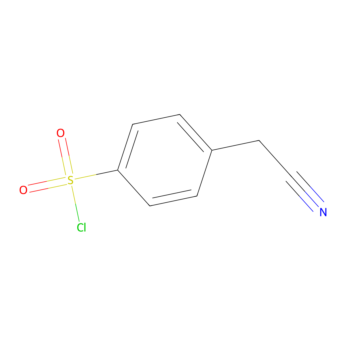 4-(Cyanomethyl)benzene-1-sulfonyl chloride molecular structure, CAS 28338-22-9
