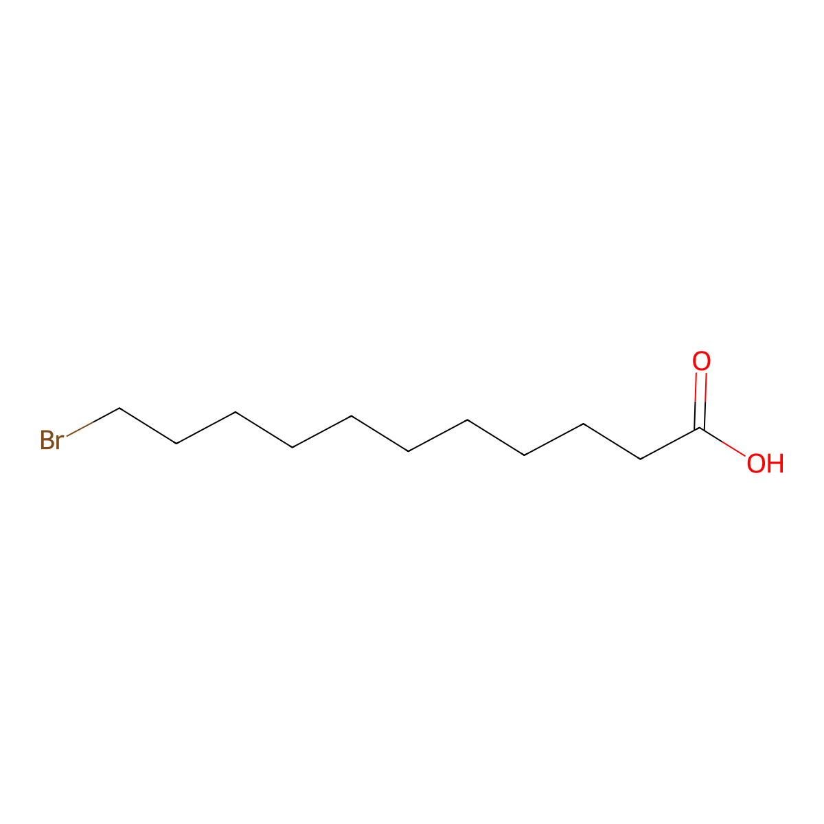 11-Bromoundecanoic acid molecular structure, CAS 2834-05-1