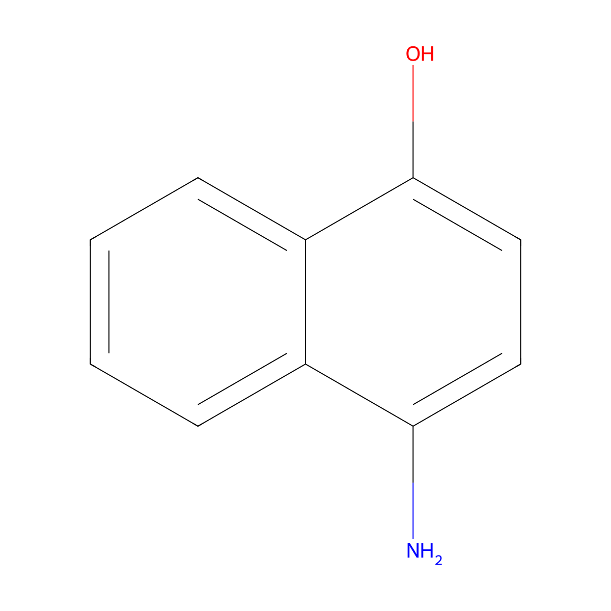 1-Amino-4-naphthol molecular structure, CAS 2834-90-4