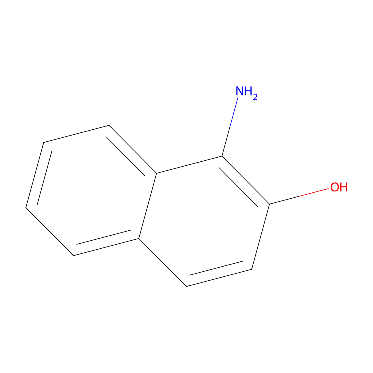 1-Amino-2-naphthol molecular structure, CAS 2834-92-6