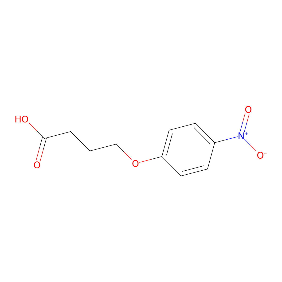 4-(4-Nitrophenoxy)butanoic acid molecular structure, CAS 28341-54-0