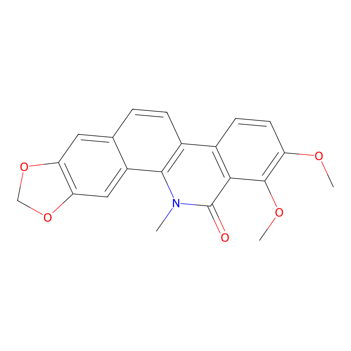 Oxychelerythrine molecular structure, CAS 28342-33-8