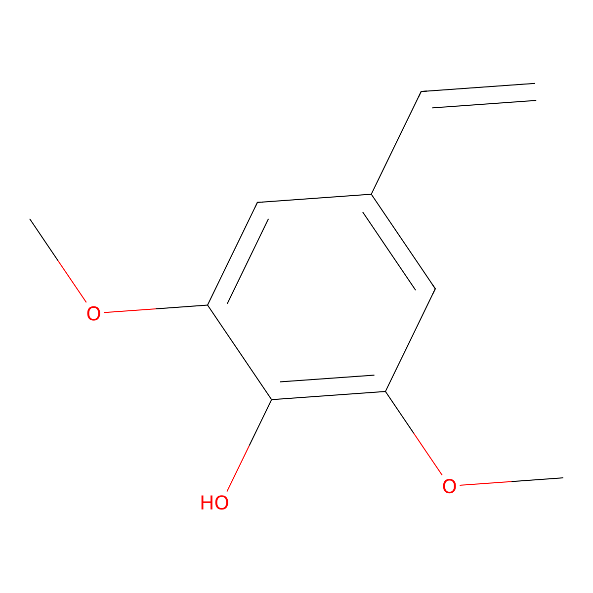 4-Vinylsyringol molecular structure, CAS 28343-22-8