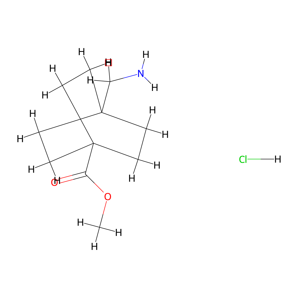 Methyl 4-(aminomethyl)bicyclo[2.2.2]octane-1-carboxylate hydrochloride molecular structure, CAS 28345-57-5