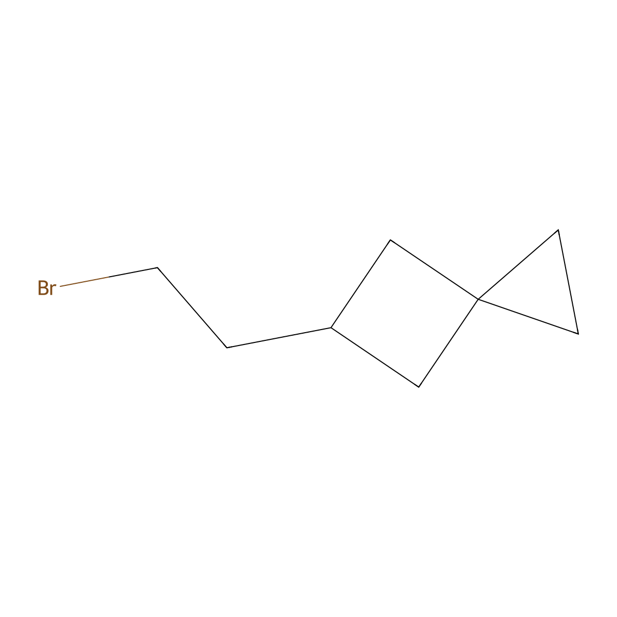 5-(2-Bromoethyl)spiro[2.3]hexane molecular structure, CAS 2834780-87-7