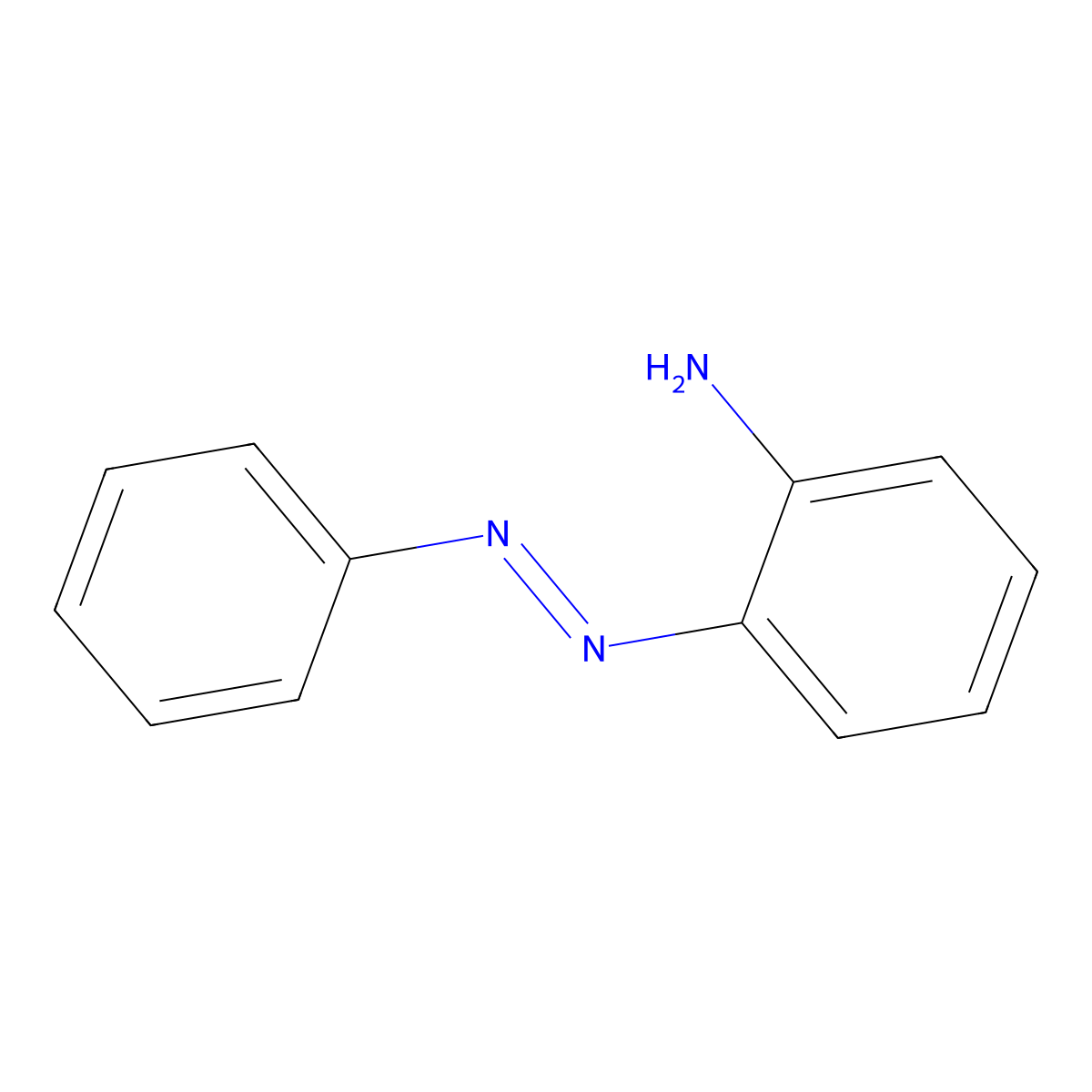 Benzenamine, 2-(2-phenyldiazenyl)- molecular structure, CAS 2835-58-7