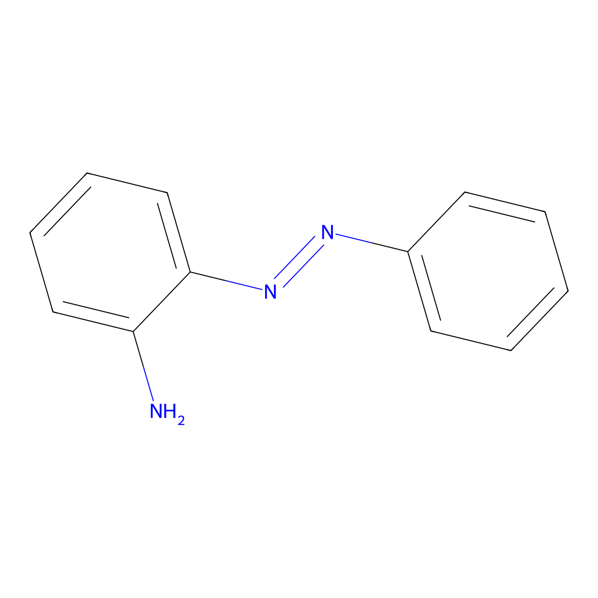 Benzenamine, 2-(2-phenyldiazenyl)- molecular structure, CAS 2835-58-7