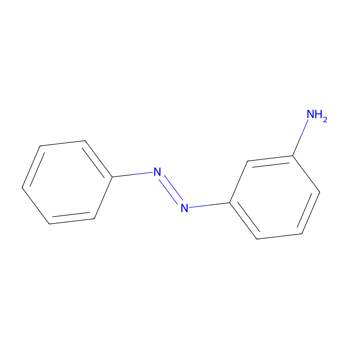 3-(Phenyldiazenyl)aniline molecular structure, CAS 2835-59-8