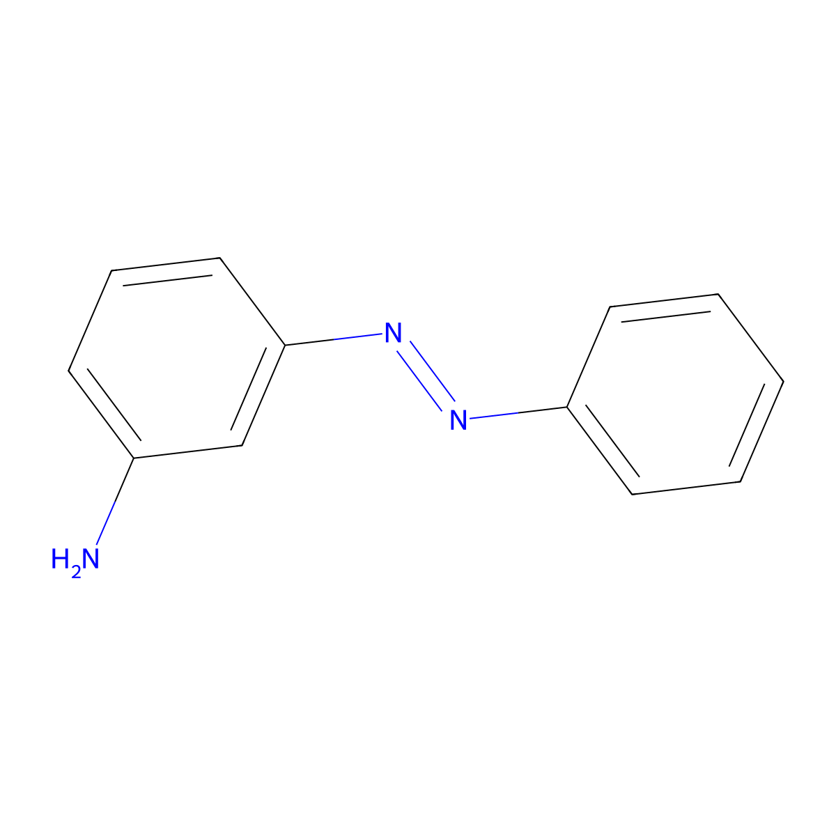 3-(Phenyldiazenyl)aniline molecular structure, CAS 2835-59-8