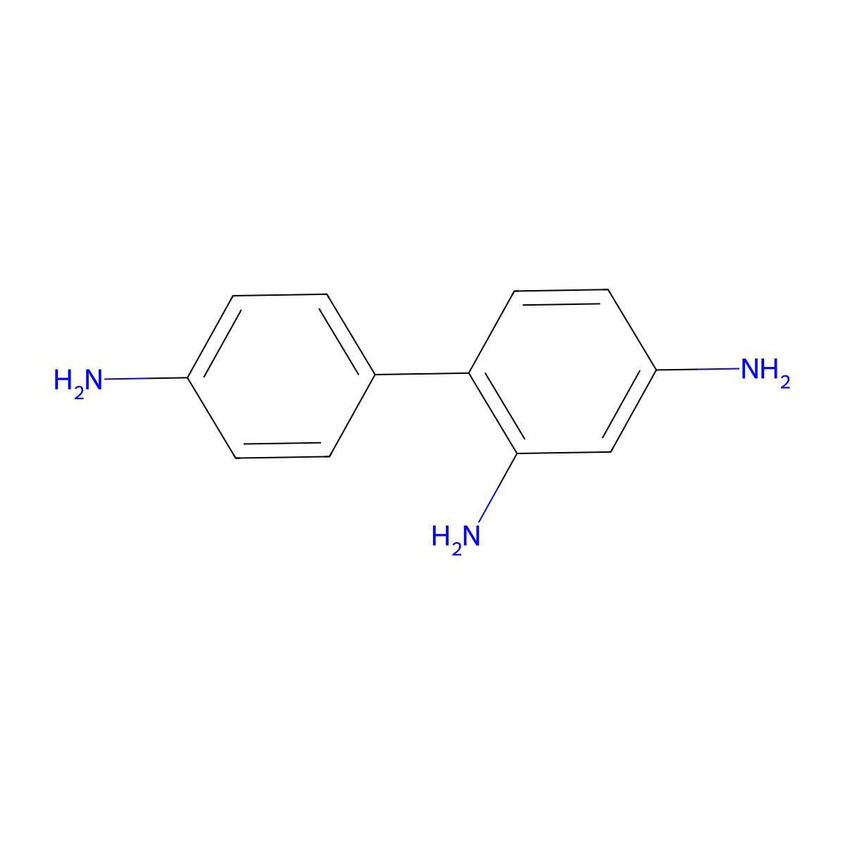 [1,1'-Biphenyl]-2,4,4'-triamine molecular structure, CAS 2835-69-0
