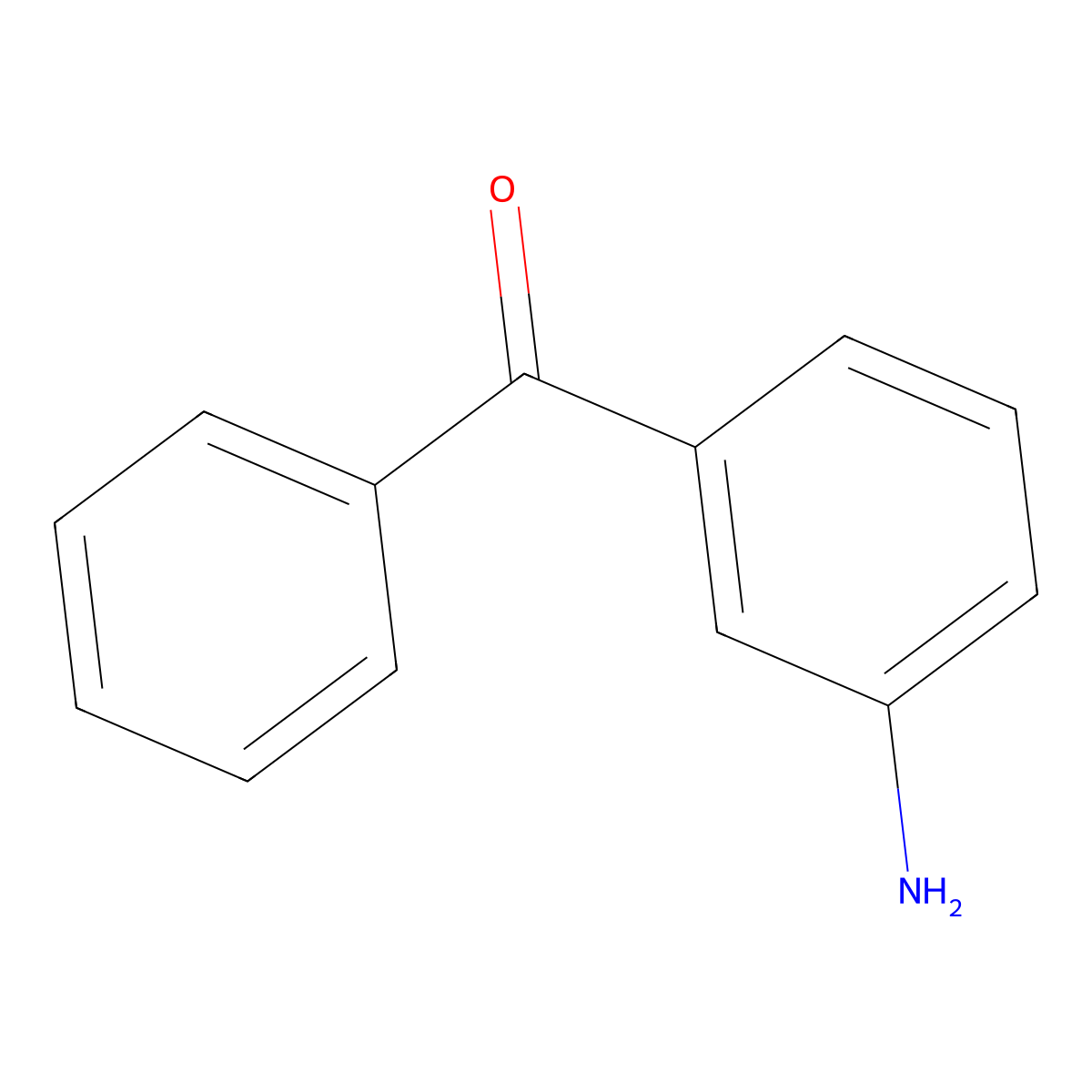 Methanone, (3-aminophenyl)phenyl- molecular structure, CAS 2835-78-1